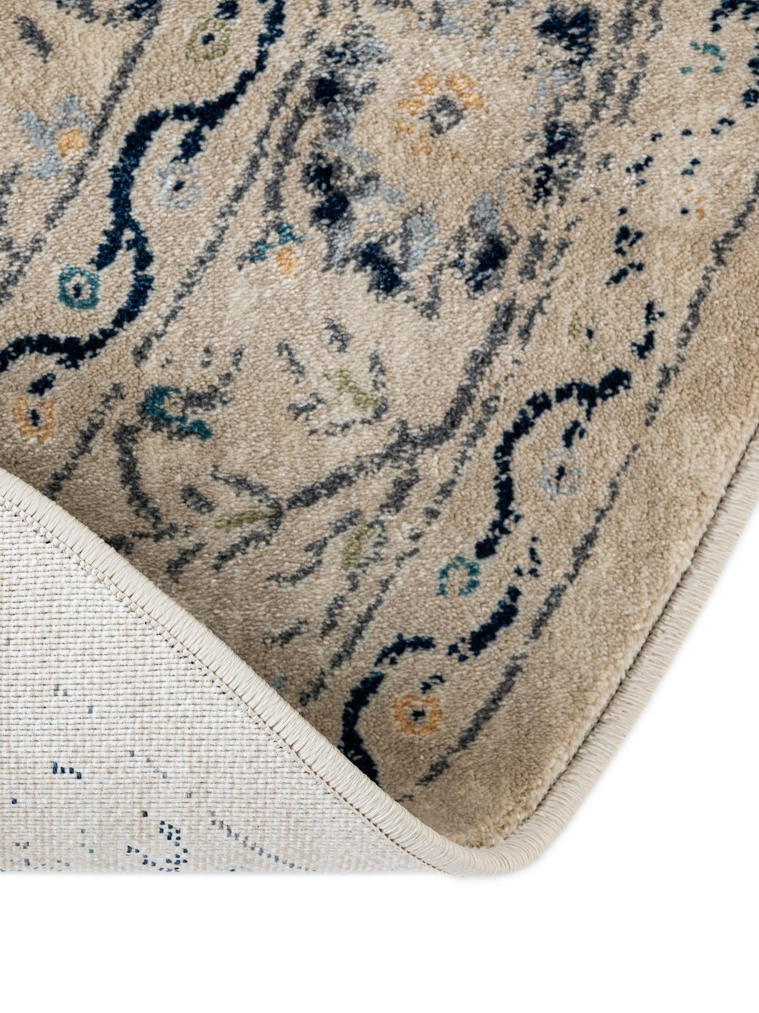 Beige 3' 3 x 3' 3 Oslo Round Area Rug 100% Polypropylene Traditional Classic Vintage Distressed Carpet for Indoor Home Decor for Sale at Rug Engine
