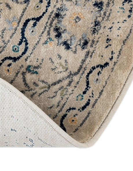 Beige 3' 3 x 3' 3 Oslo Round Area Rug 100% Polypropylene Traditional Classic Vintage Distressed Carpet for Indoor Home Decor for Sale at Rug Engine