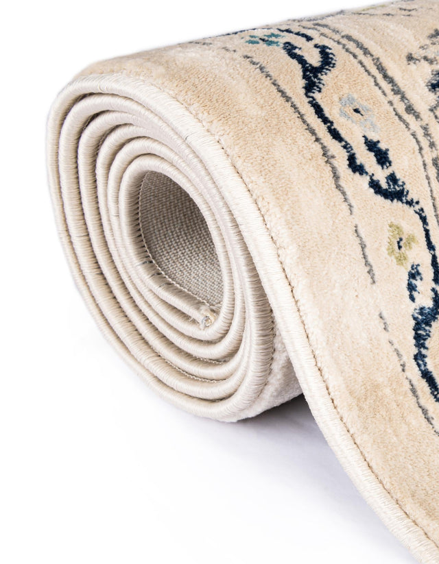 Beige 10' x 10' Oslo Round Area Rug 100% Polypropylene Traditional Classic Vintage Distressed Carpet for Indoor Home Decor for Sale at Rug Engine