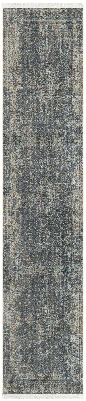 Fume Gray 2' 7 x 12' Baracoa Runner Area Rug 100% Polypropylene Distressed Vintage Living Dining Room Office Traditional Carpet for Sale at Rug Engine