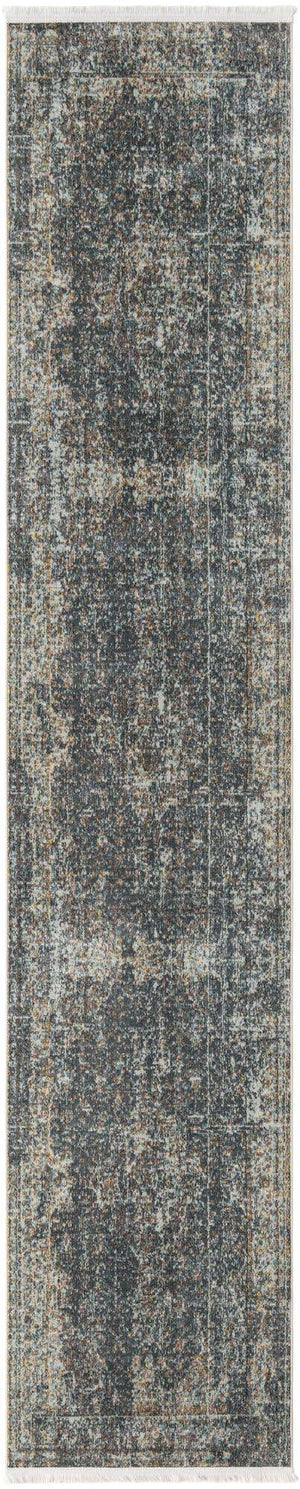 Fume Gray 2' 7 x 13' Baracoa Runner Area Rug 100% Polypropylene Distressed Vintage Living Dining Room Office Traditional Carpet for Sale at Rug Engine