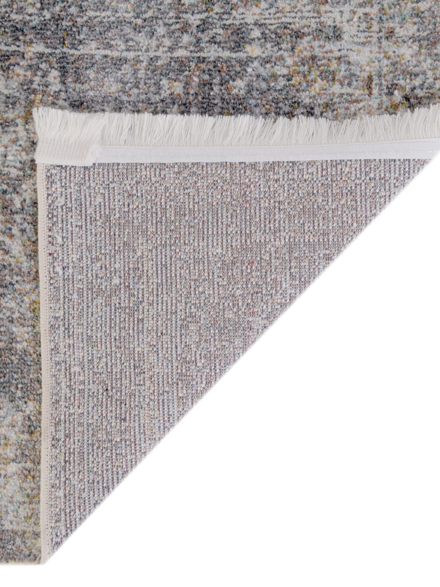 Fume Gray 4' 3 x 4' 3 Baracoa Square Area Rug 100% Polypropylene Distressed Vintage Living Dining Room Office Traditional Carpet for Sale at Rug Engine