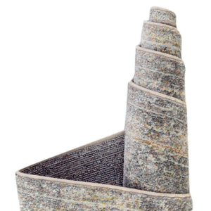 Fume Gray 4' 3 x 4' 3 Baracoa Square Area Rug 100% Polypropylene Distressed Vintage Living Dining Room Office Traditional Carpet for Sale at Rug Engine