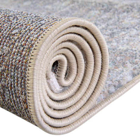 Fume Gray 4' 3 x 4' 3 Baracoa Square Area Rug 100% Polypropylene Distressed Vintage Living Dining Room Office Traditional Carpet for Sale at Rug Engine