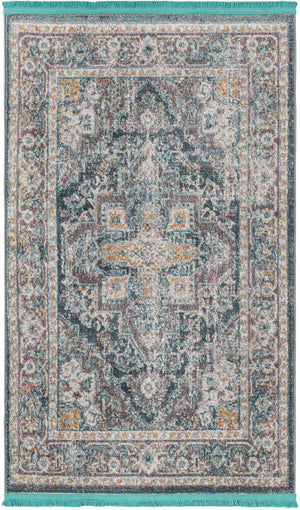 Gray 3' x 5' Baracoa Rectangle Area Rug 100% Polypropylene Distressed Vintage Living Dining Room Office Traditional Carpet for Sale at Rug Engine
