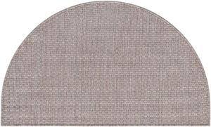 Beige 2' 2 x 3' 7 Outdoor Solid Hearth Half-Round Semicircle Area Rug Weather Resistant for Patio, Deck, Terrace, Balcony, Porch 100% Polypropylene Minimalist Waterproof Carpet for Sale at Rug Engine