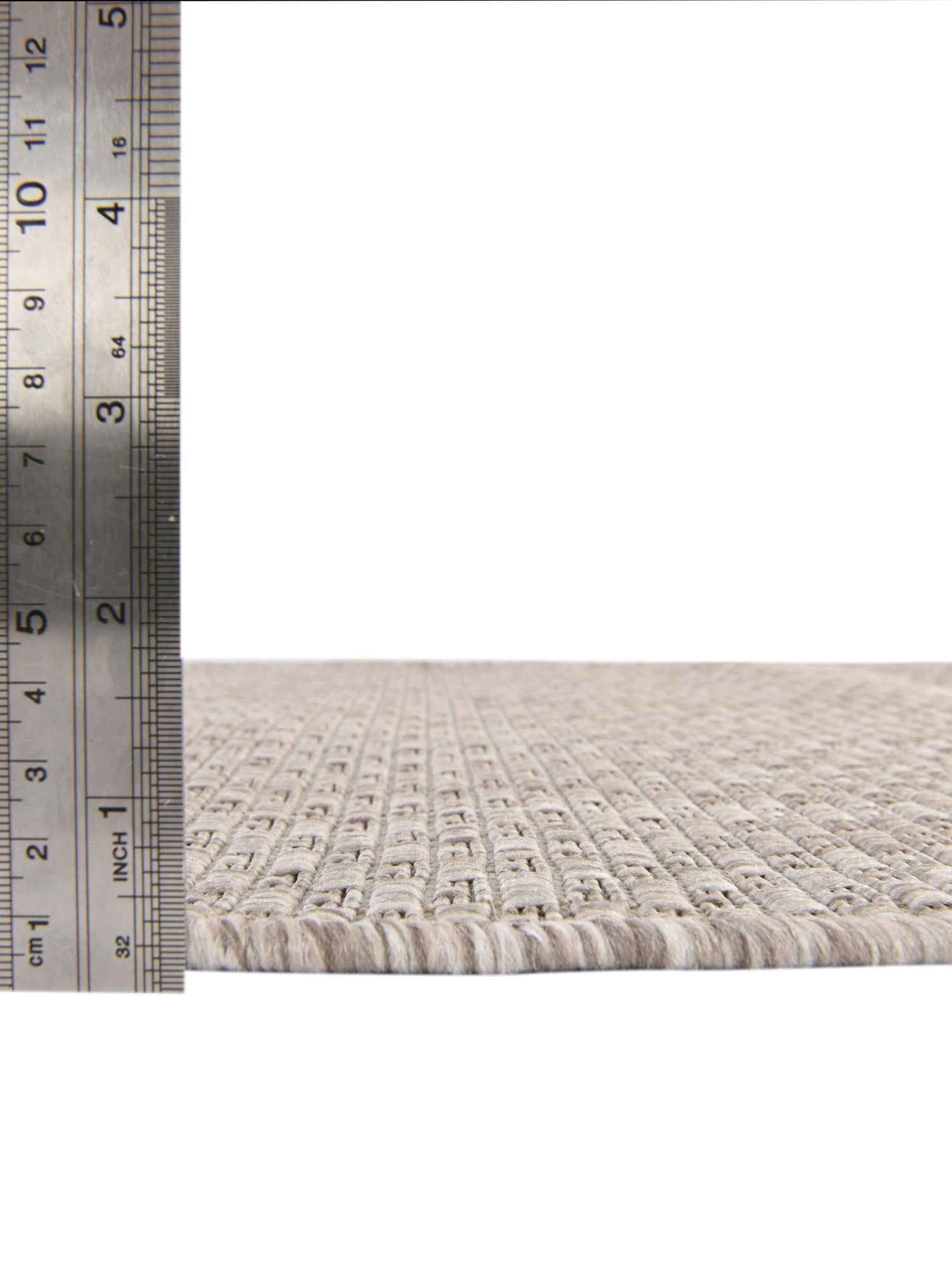 Beige 2' 7 x 4' 1 Outdoor Solid Hearth Half-Round Semicircle Area Rug Weather Resistant for Patio, Deck, Terrace, Balcony, Porch 100% Polypropylene Minimalist Waterproof Carpet for Sale at Rug Engine