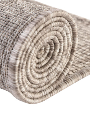 Beige 2' 7 x 4' 1 Outdoor Solid Hearth Half-Round Semicircle Area Rug Weather Resistant for Patio, Deck, Terrace, Balcony, Porch 100% Polypropylene Minimalist Waterproof Carpet for Sale at Rug Engine