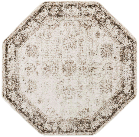 Beige 5' x 5' Sofia Octagon Rug