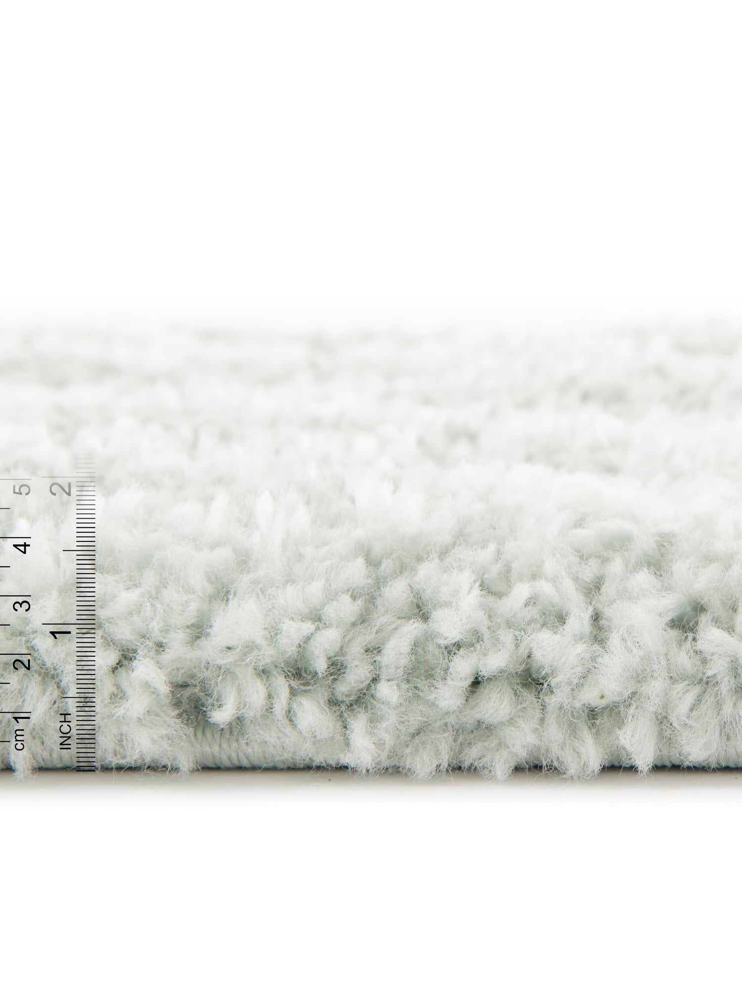 White Cyan 4' 1 x 6' 1 Rabat Shag Rectangle Area Rug Thick Soft Touch Fluffy & Plush Shaggy Pile Durable Geometric Carpet for Luxury Interior Design for Sale at Rug Engine
