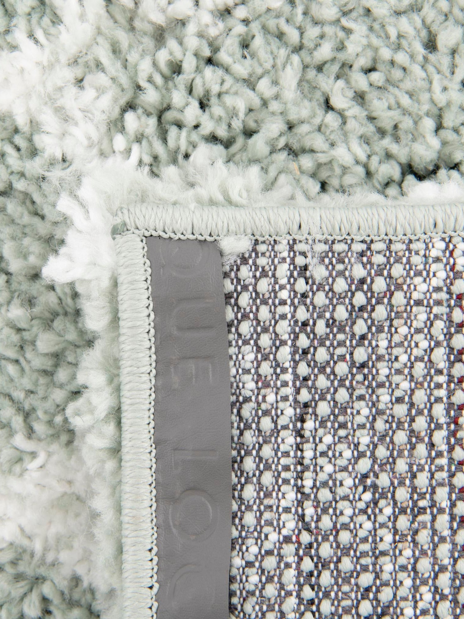 White Cyan 2' 7 x 12' Rabat Shag Runner Area Rug Thick Soft Touch Fluffy & Plush Shaggy Pile Durable Geometric Carpet for Luxury Interior Design for Sale at Rug Engine