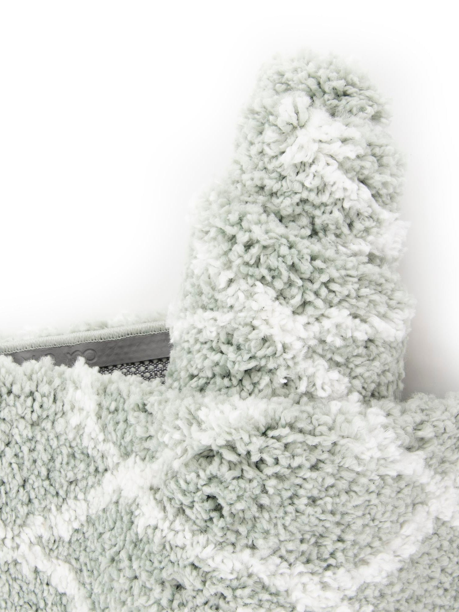 White Cyan 2' 7 x 10' Rabat Shag Runner Area Rug Thick Soft Touch Fluffy & Plush Shaggy Pile Durable Geometric Carpet for Luxury Interior Design for Sale at Rug Engine