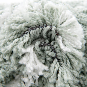 White Cyan 7' 10 x 7' 10 Rabat Shag Round Area Rug Thick Soft Touch Fluffy & Plush Shaggy Pile