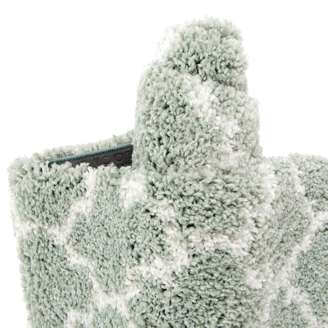 White Cyan 7' 10 x 7' 10 Rabat Shag Round Area Rug Thick Soft Touch Fluffy & Plush Shaggy Pile