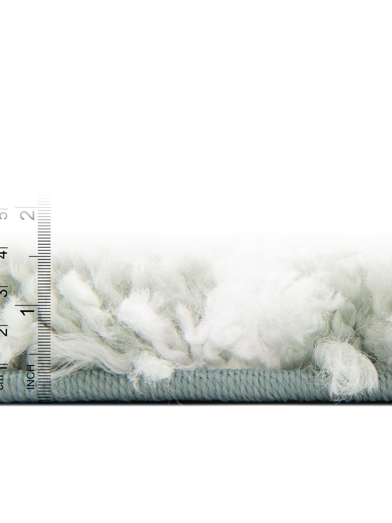 White Cyan 2' x 6' 1 Rabat Shag Runner Area Rug Thick Soft Touch Fluffy & Plush Shaggy Pile Durable Geometric Carpet for Luxury Interior Design for Sale at Rug Engine