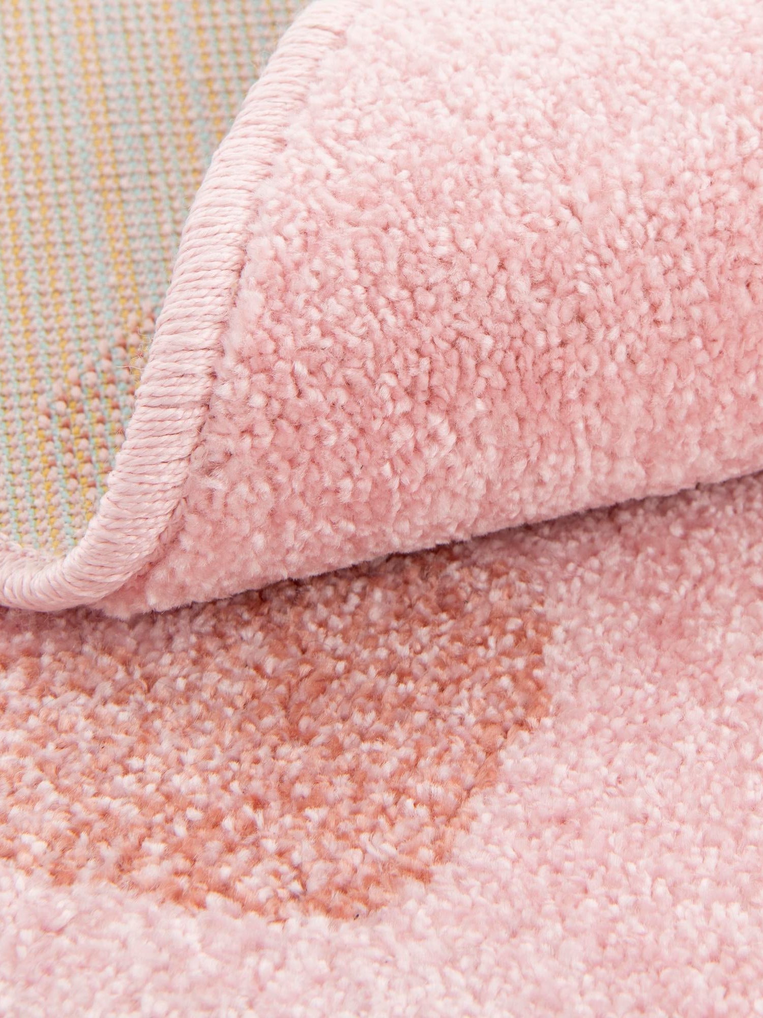 Pink 7' 10 x 7' 10 Whimsy Kids Round Area Rug for Baby Nursery, Toddler Playroom,  Bedrooms Playful Fun Design Easy Clean Carpet for Sale at Rug Engine
