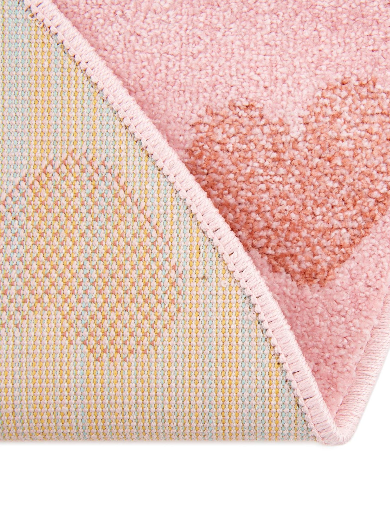 Pink 7' 10 x 7' 10 Whimsy Kids Round Area Rug for Baby Nursery, Toddler Playroom,  Bedrooms Playful Fun Design Easy Clean Carpet for Sale at Rug Engine