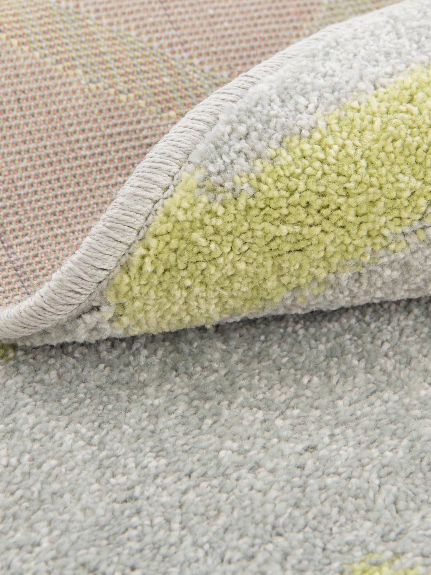 Yellow 5' 3 x 5' 3 Whimsy Kids Round Area Rug for Baby Nursery, Toddler Playroom, Bedrooms