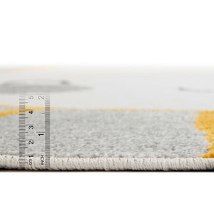 Gray 10' x 10' Whimsy Kids Round Rug