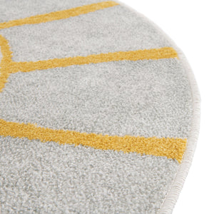 Gray 10' x 10' Whimsy Kids Round Rug