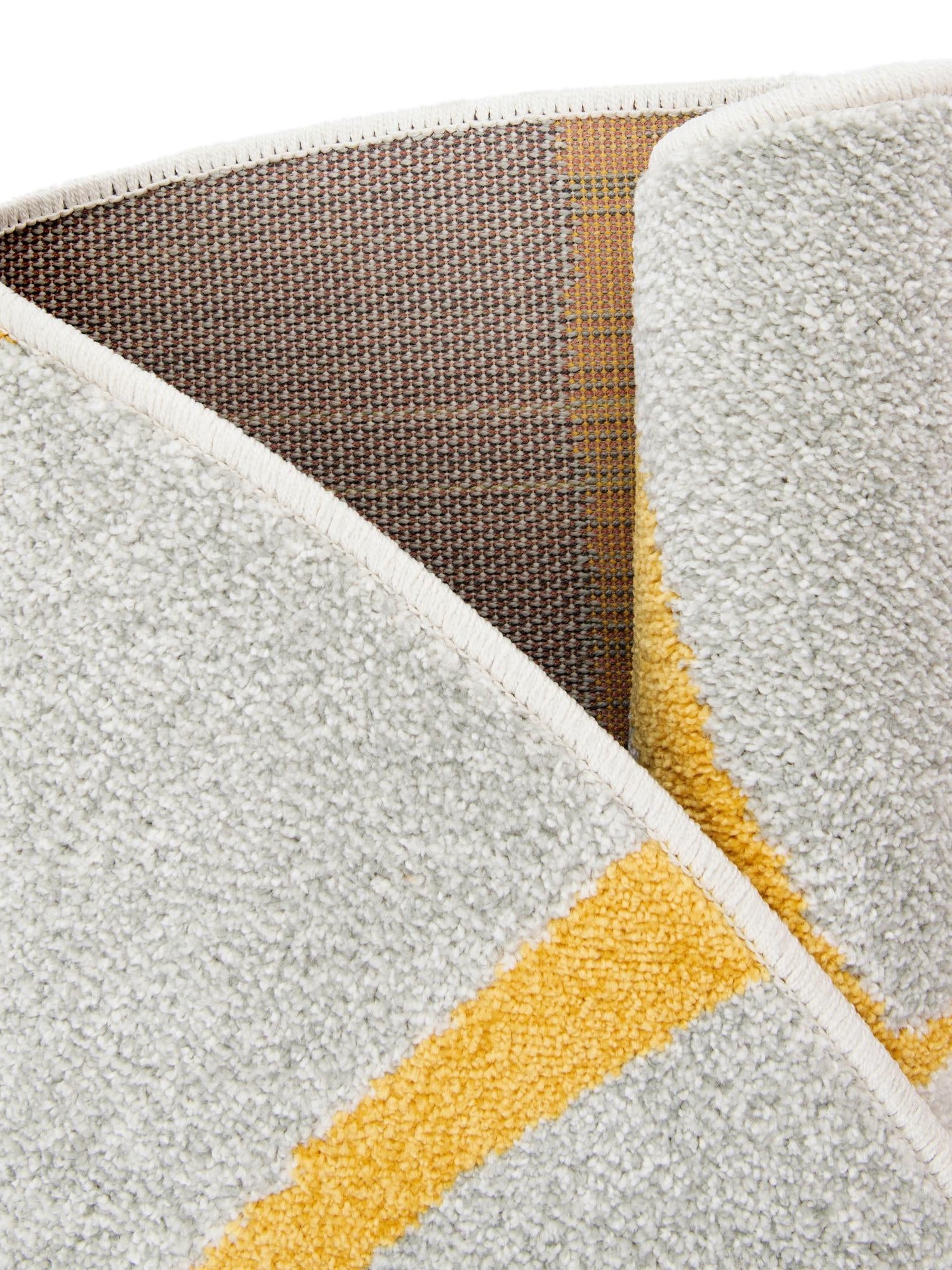 Gray 5' 3 x 5' 3 Whimsy Kids Round Area Rug for Baby Nursery, Toddler Playroom, Bedrooms