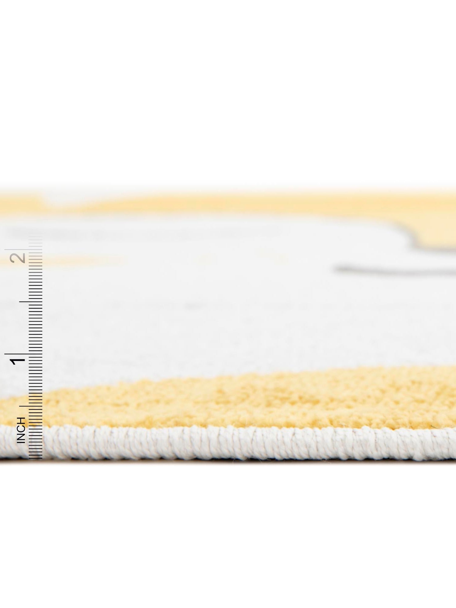 Gray 3' 3 x 3' 3 Whimsy Kids Round Area Rug for Baby Nursery, Toddler Playroom,  Bedrooms Playful Fun Design Easy Clean Carpet for Sale at Rug Engine