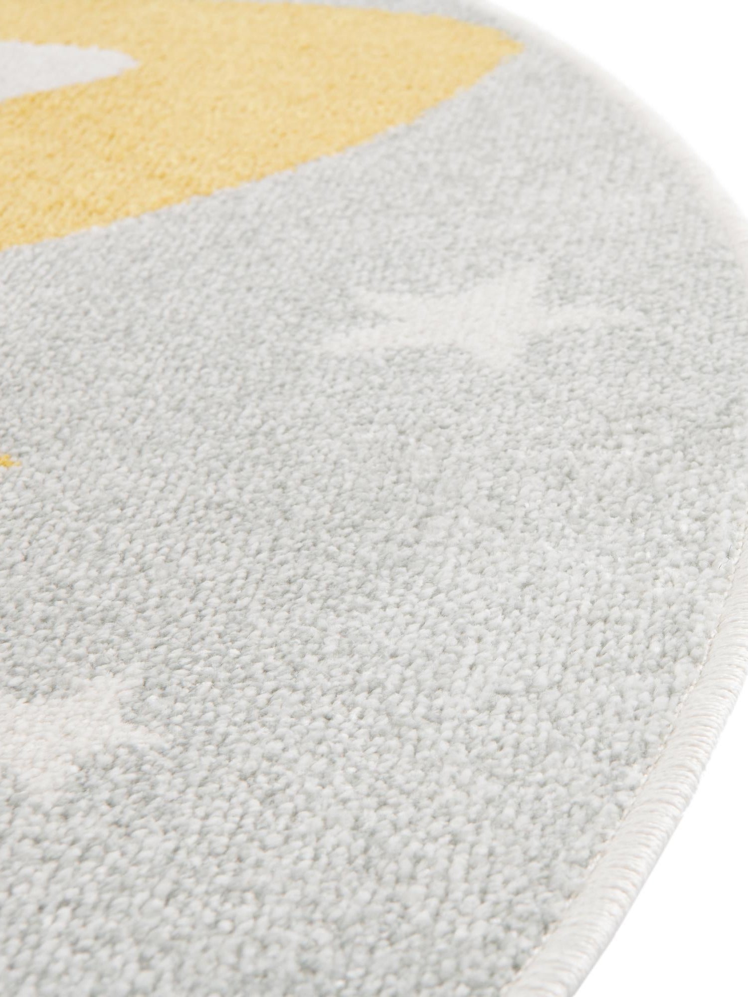 Gray 3' 3 x 3' 3 Whimsy Kids Round Area Rug for Baby Nursery, Toddler Playroom,  Bedrooms Playful Fun Design Easy Clean Carpet for Sale at Rug Engine