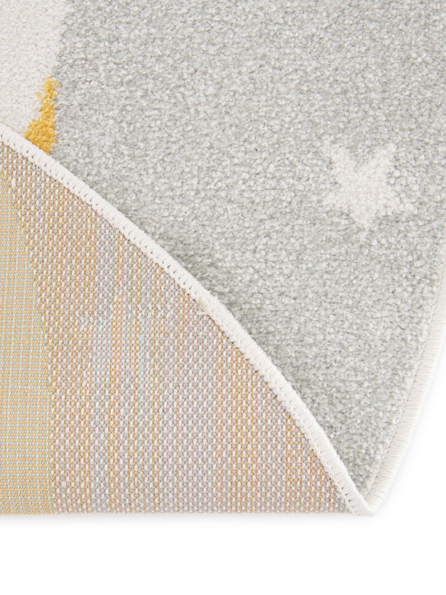 Gray 7' 10 x 7' 10 Whimsy Kids Round Area Rug for Baby Nursery, Toddler Playroom,  Bedrooms Playful Fun Design Easy Clean Carpet for Sale at Rug Engine