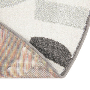 Gray 8' x 8' Whimsy Kids Round Rug