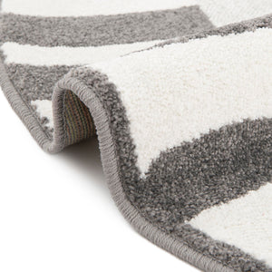 Gray 8' x 8' Whimsy Kids Round Rug