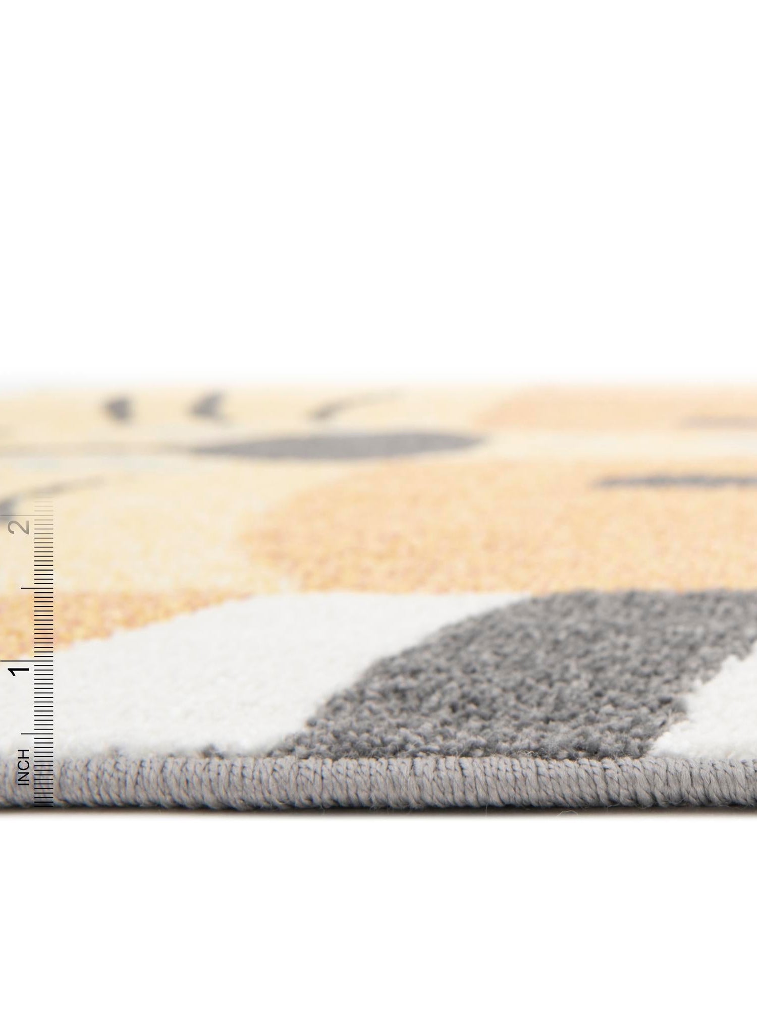Light Brown 5' 3 x 5' 3 Whimsy Kids Round Area Rug for Baby Nursery, Toddler Playroom,  Bedrooms Playful Fun Design Easy Clean Carpet for Sale at Rug Engine