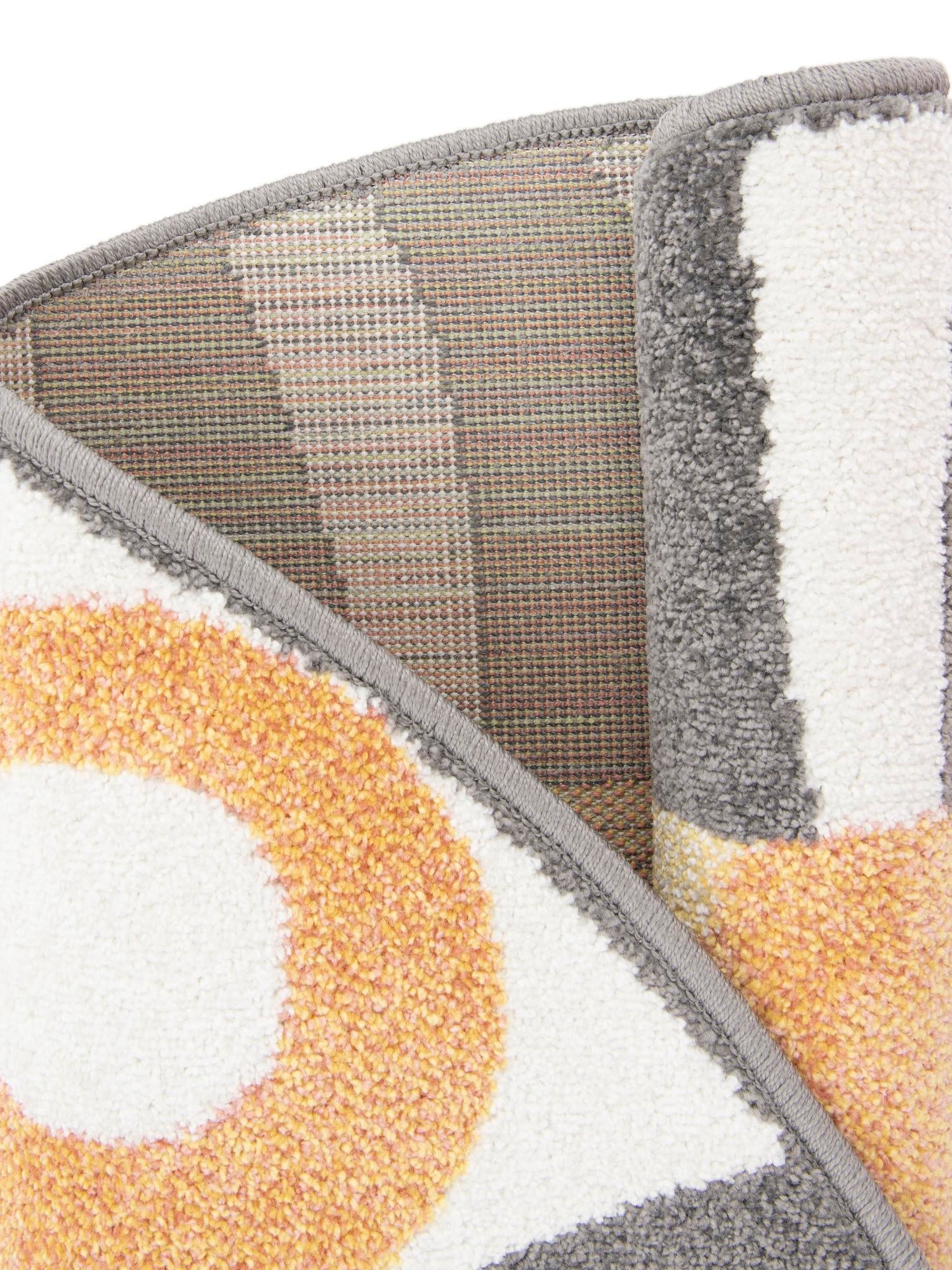 Light Brown 5' 3 x 5' 3 Whimsy Kids Round Area Rug for Baby Nursery, Toddler Playroom,  Bedrooms Playful Fun Design Easy Clean Carpet for Sale at Rug Engine