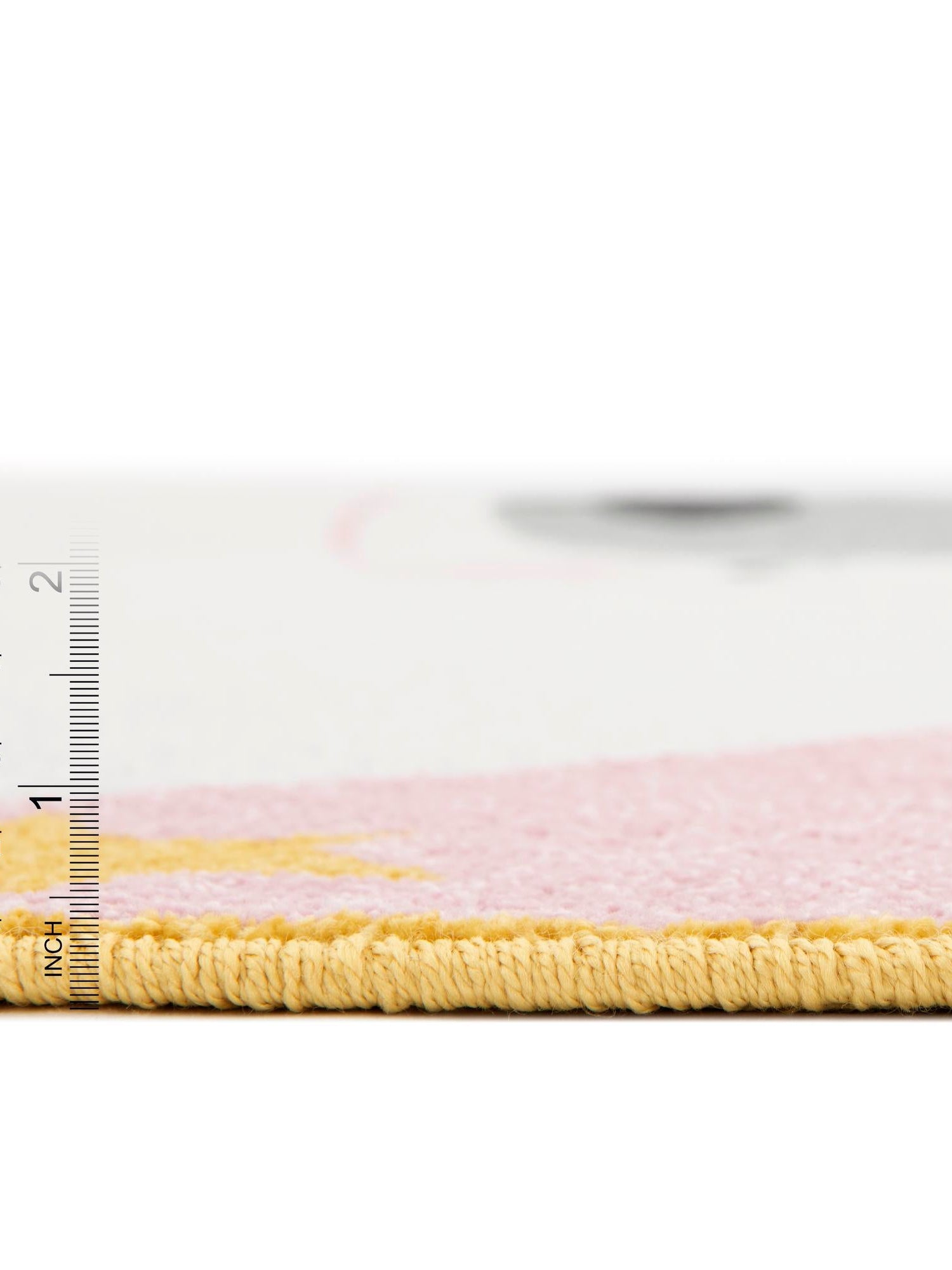 Pink 5' 3 x 5' 3 Whimsy Kids Round Area Rug for Baby Nursery, Toddler Playroom,  Bedrooms Playful Fun Design Easy Clean Carpet for Sale at Rug Engine