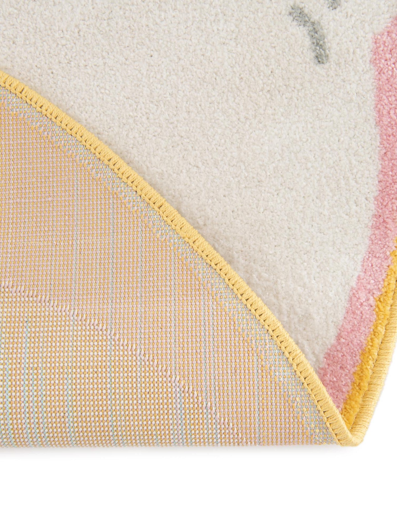 Pink 7' 10 x 7' 10 Whimsy Kids Round Area Rug for Baby Nursery, Toddler Playroom,  Bedrooms Playful Fun Design Easy Clean Carpet for Sale at Rug Engine