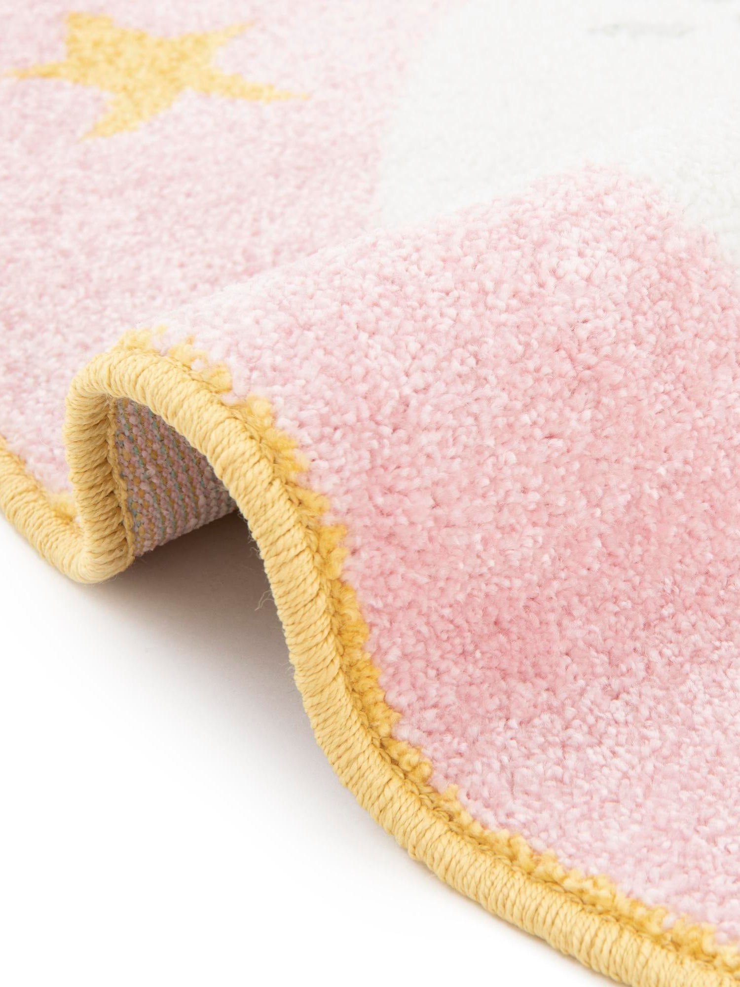 Pink 5' 3 x 5' 3 Whimsy Kids Round Area Rug for Baby Nursery, Toddler Playroom,  Bedrooms Playful Fun Design Easy Clean Carpet for Sale at Rug Engine