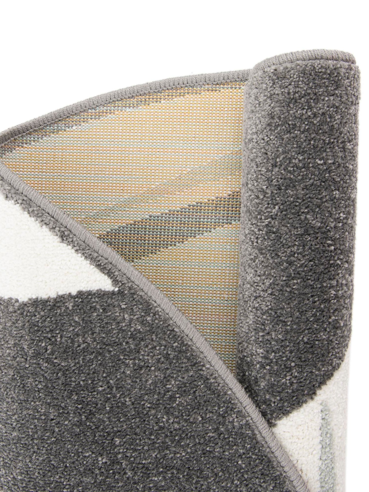 Black and White 5' 3 x 5' 3 Whimsy Kids Round Area Rug for Baby Nursery, Toddler Playroom,  Bedrooms Playful Fun Design Easy Clean Carpet for Sale at Rug Engine
