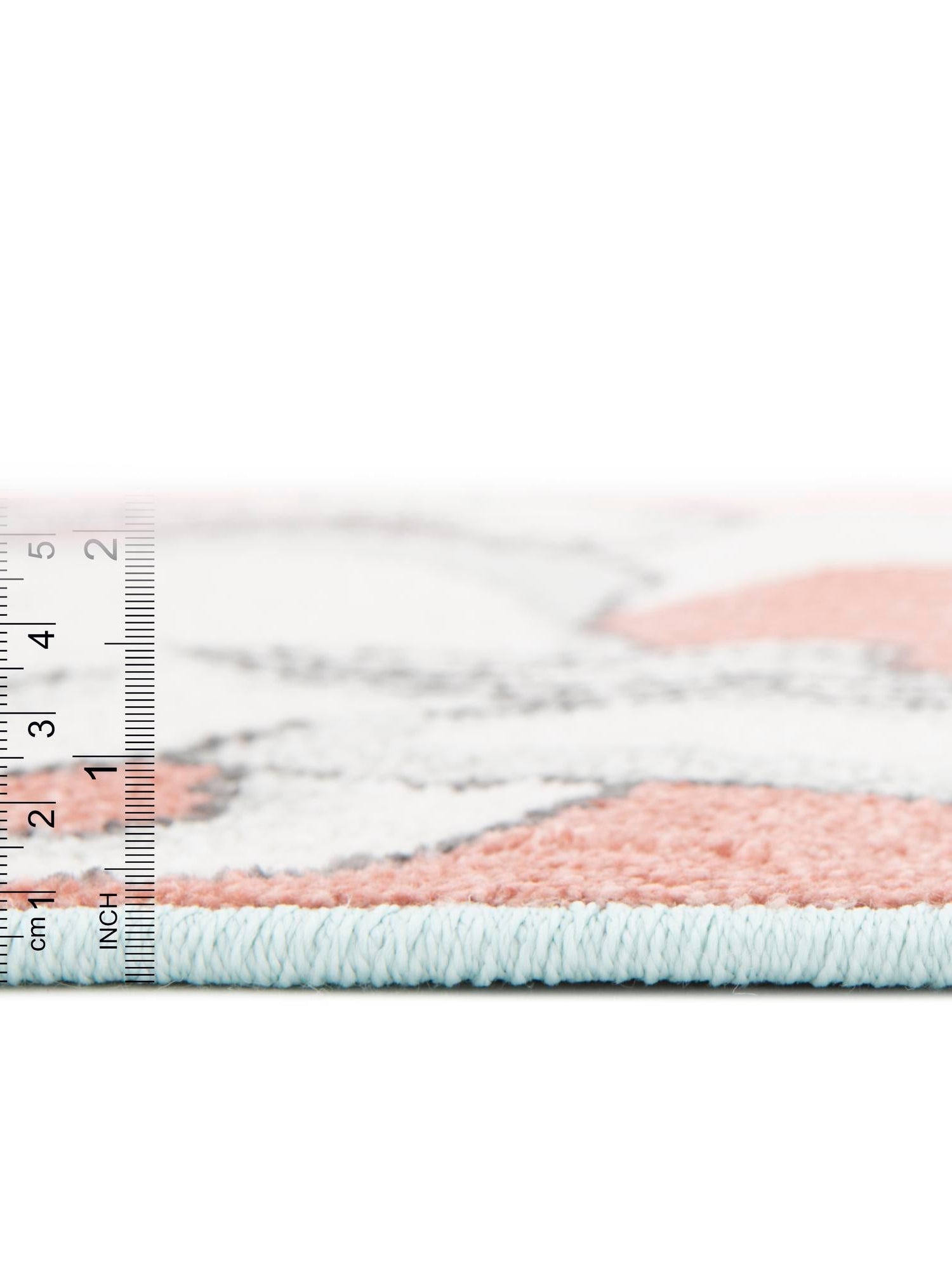 Multicolor 3' 11 x 5' 11 Whimsy Kids Rectangle Area Rug for Baby Nursery, Toddler Playroom, Bedrooms