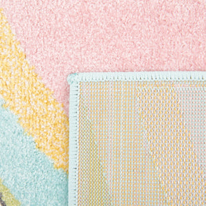 Multicolor 5' 3 x 8' Whimsy Kids Rectangle Rug