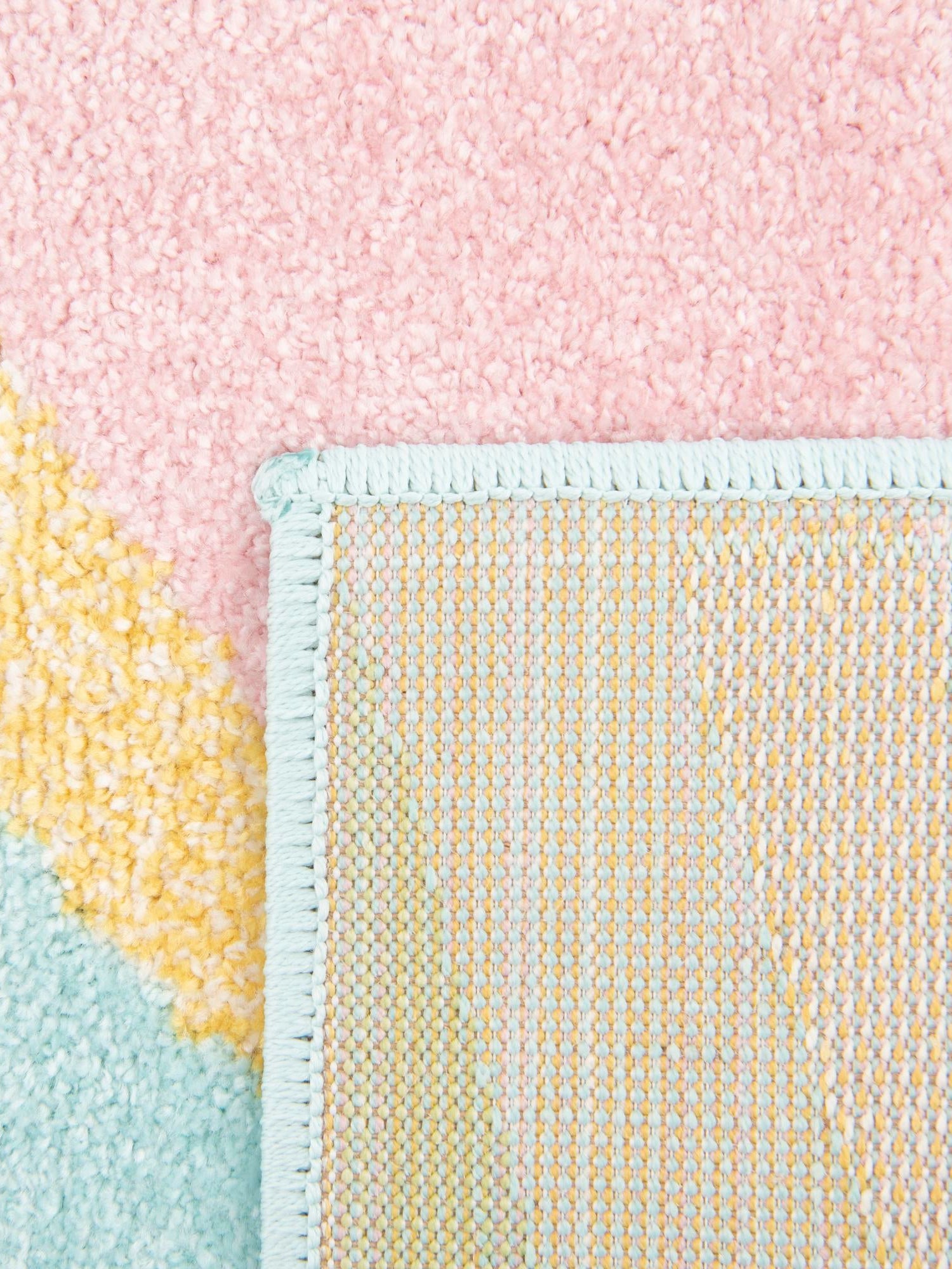 Multicolor 2' 2 x 2' 11 Whimsy Kids Rectangle Area Rug for Baby Nursery, Toddler Playroom,  Bedrooms Playful Fun Design Easy Clean Carpet for Sale at Rug Engine