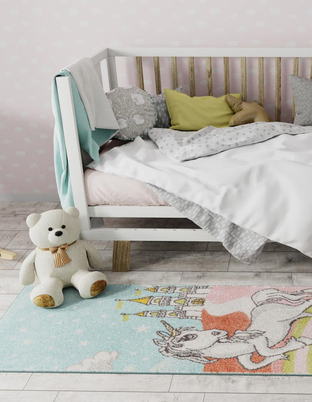 Multicolor 2' 2 x 4' Whimsy Kids Runner Rug