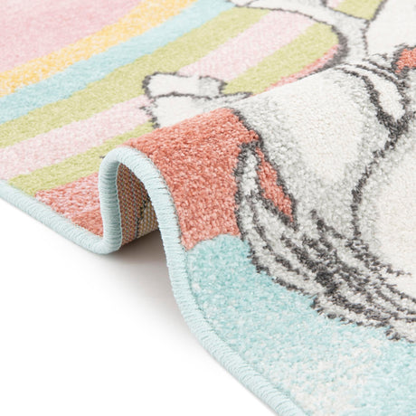 Multicolor 2' 2 x 3' 11 Whimsy Kids Runner Area Rug for Baby Nursery, Toddler Playroom,  Bedrooms Playful Fun Design Easy Clean Carpet for Sale at Rug Engine