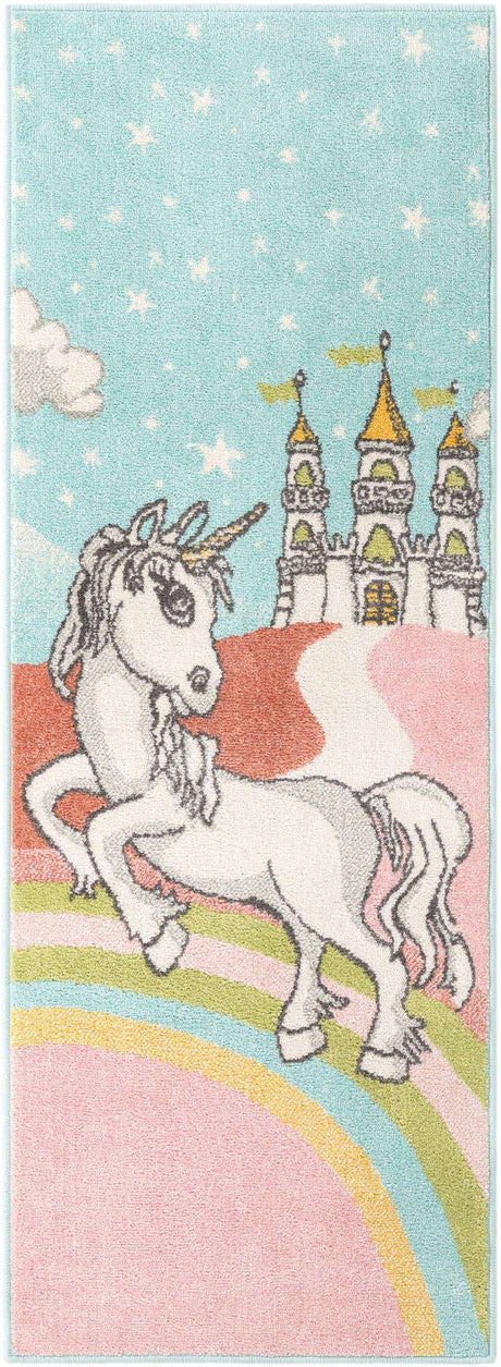 Multicolor 2' 2 x 6' Whimsy Kids Runner Rug