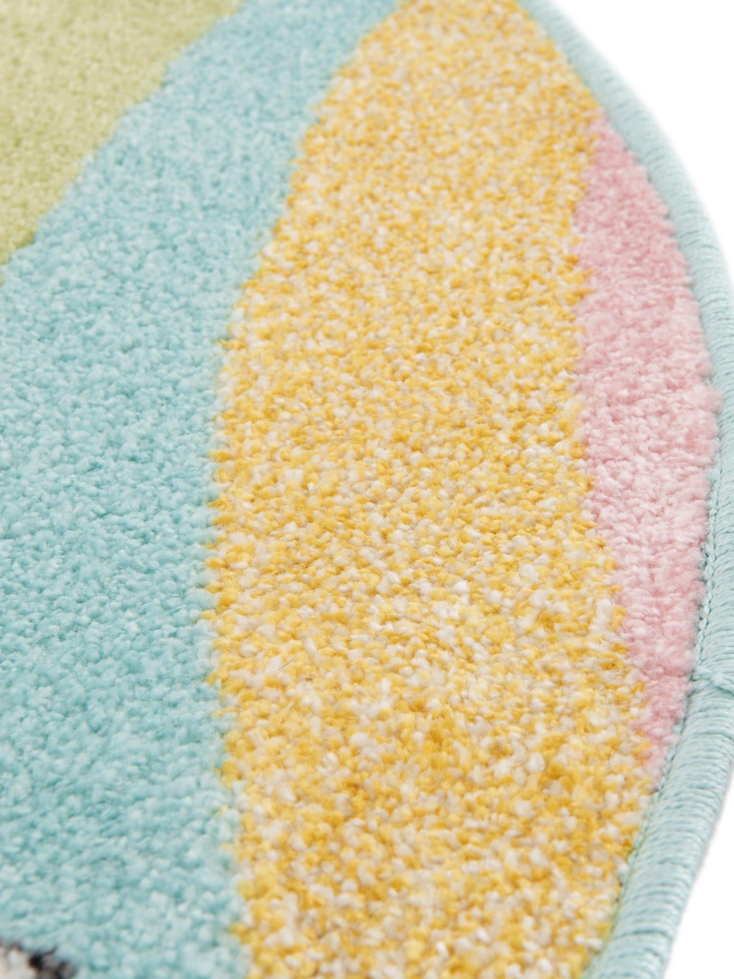 Multicolor 5' 3 x 5' 3 Whimsy Kids Round Area Rug for Baby Nursery, Toddler Playroom,  Bedrooms Playful Fun Design Easy Clean Carpet for Sale at Rug Engine