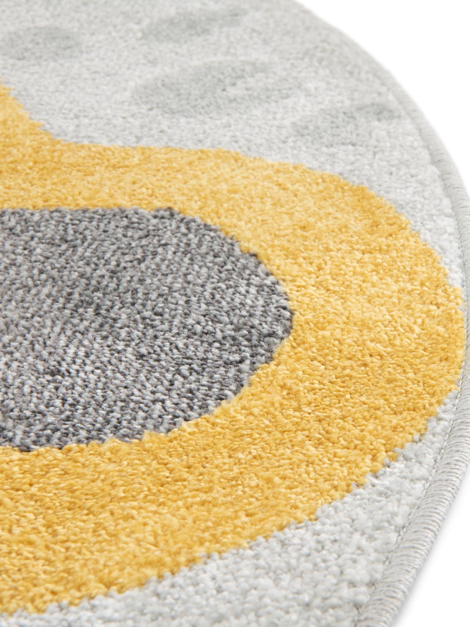 Gray 5' 3 x 5' 3 Whimsy Kids Round Area Rug for Baby Nursery, Toddler Playroom,  Bedrooms Playful Fun Design Easy Clean Carpet for Sale at Rug Engine