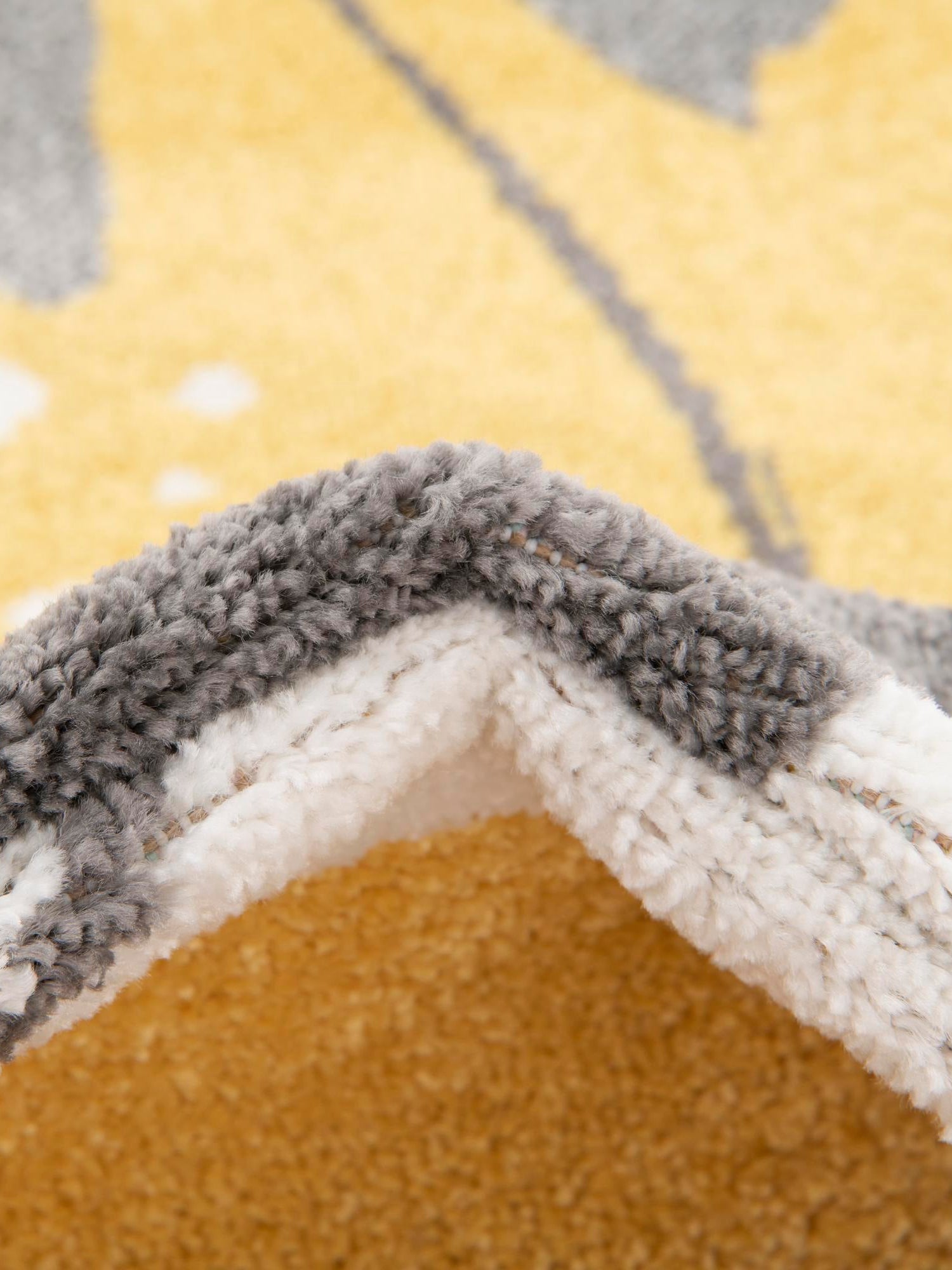 Gray 7' 10 x 7' 10 Whimsy Kids Round Area Rug for Baby Nursery, Toddler Playroom,  Bedrooms Playful Fun Design Easy Clean Carpet for Sale at Rug Engine