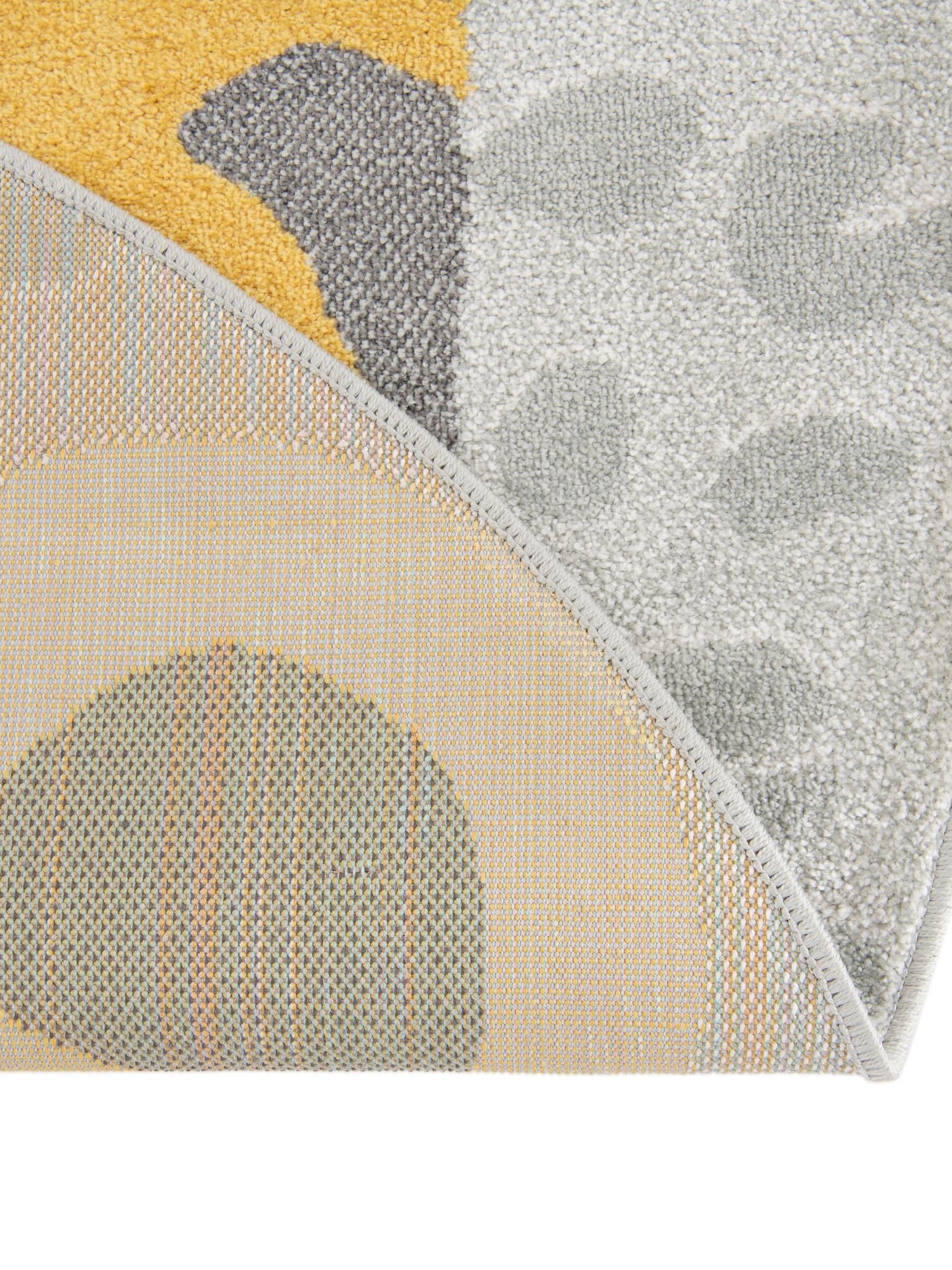 Gray 7' 10 x 7' 10 Whimsy Kids Round Area Rug for Baby Nursery, Toddler Playroom,  Bedrooms Playful Fun Design Easy Clean Carpet for Sale at Rug Engine