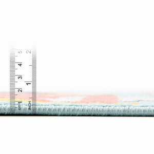 Teal 2' 2 x 3' Whimsy Kids Rectangle Rug