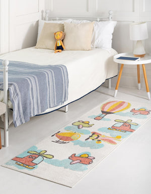 Multicolor 2' 2 x 6' Whimsy Kids Runner Rug