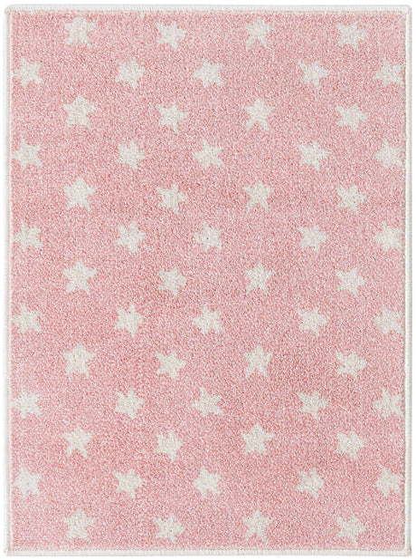 Pink 2' 2 x 3' Whimsy Kids Rectangle Rug
