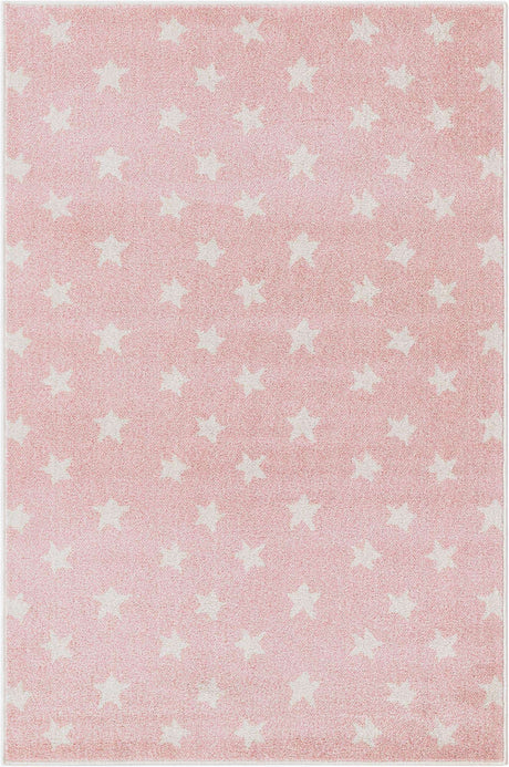 Pink 4' x 6' Whimsy Kids Rectangle Rug
